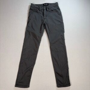 DU/ER N2X No Sweat Pants Mens 28x29 Green Gray Slim Fit Tapered Stretch MFNS1001
